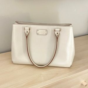 Kate Spade off white laptop purse